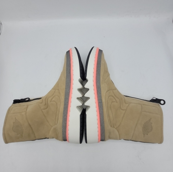 Air Jordan Nike 1 Retro Jester XX Utility Pack In Tan Pink Suede Boots Size 6.5 - Picture 9 of 16
